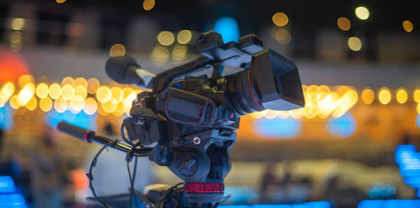istock stream at a concert in a hall without spectators 1308399492
