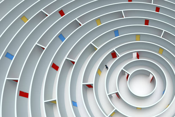 istock Too many options in a huge maze 1308407931