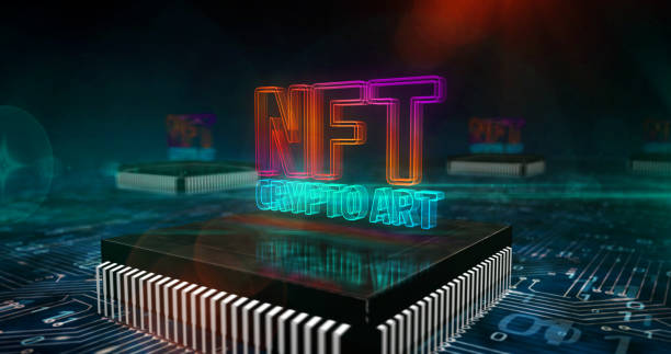 istock NFT Crypto Art technology symbol 3d illustration 1308415139