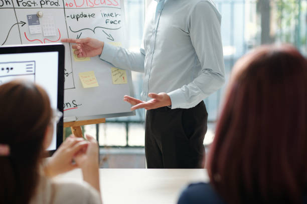 istock Team leader speaking at meeting 1308423681