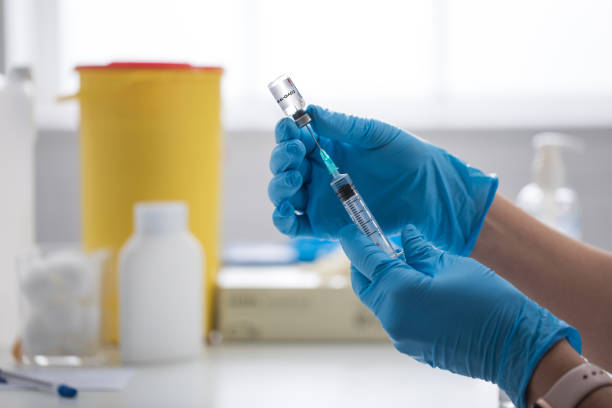 istock Preparing dose of vaccine for use 1308423710