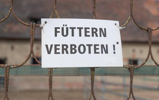 istock german inscription of feeding prohibited 1308424567