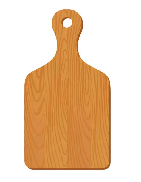 Vector illustration of Wooden Cutting Board