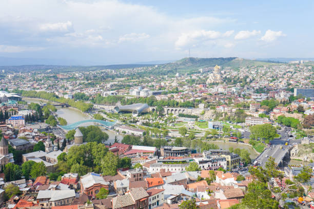istock Tbilisi, Georgia downtown landscape photo 1308429321
