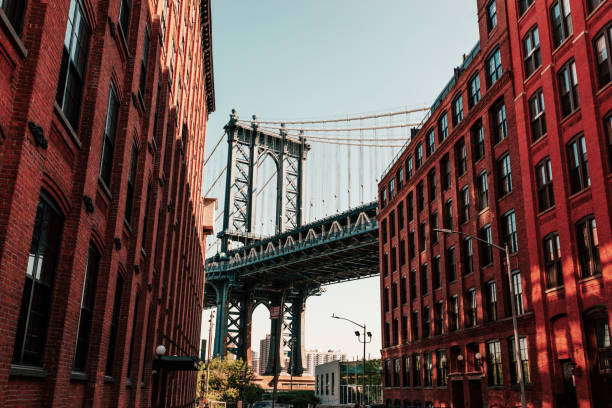 istock Washington street Brooklyn and Manhattan bridge 1308431306