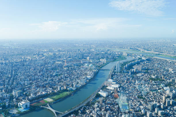 istock Landscape of a metropolitan tokyo 1308435966
