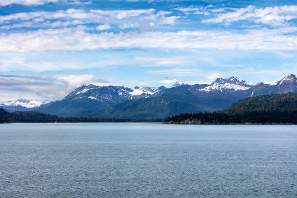 istock Snowcapped mountain range in Alaska 1308445119