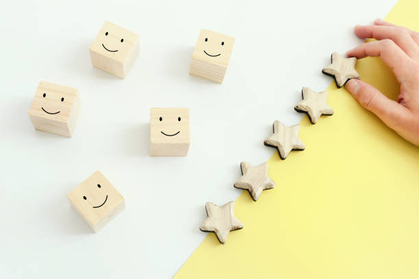 istock concept image of setting a five star goal. increase rating or ranking, evaluation and classification idea 1308448770