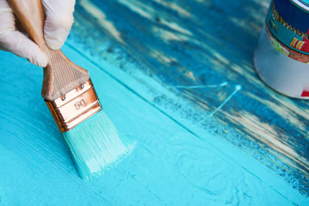 istock Painting the old wooden background. 1308449427