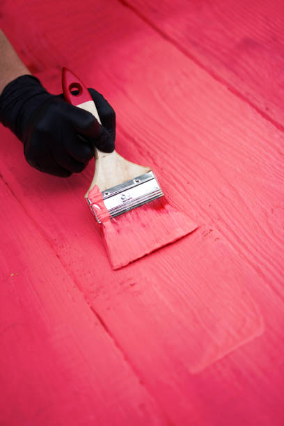 istock Painting the old wooden background. 1308449482