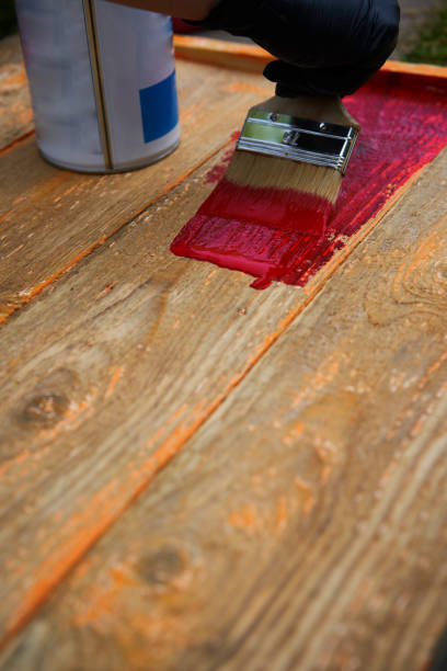 istock Painting the old wooden background. 1308449610