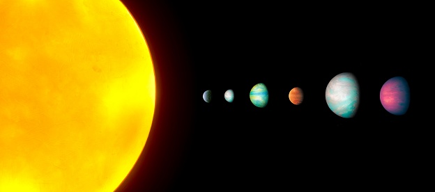 Extrasolar System Extrasolar System With A Star And Exoplanets Planetary System Space ...