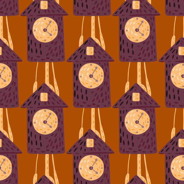 110+ Cuckoo Clock Pattern Stock Illustrations, Royalty-Free Vector ...