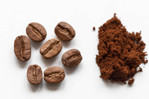 istock Dry coffee and raw coffee. Coffee is a very nice aromatic drink. 1308457435