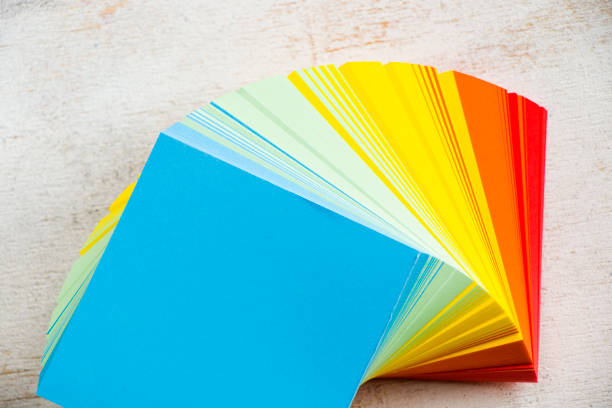 istock Colorful paper background, paper board and empty space for text, cardboard 1308458947