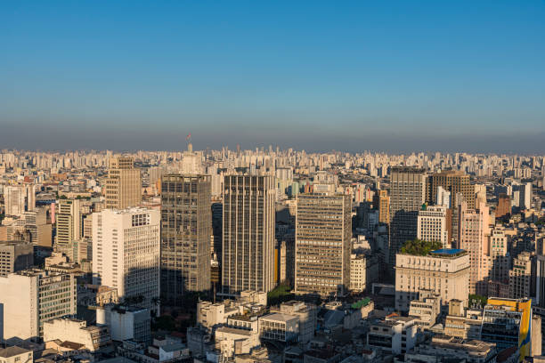 Aerial view of the city of São Paulo