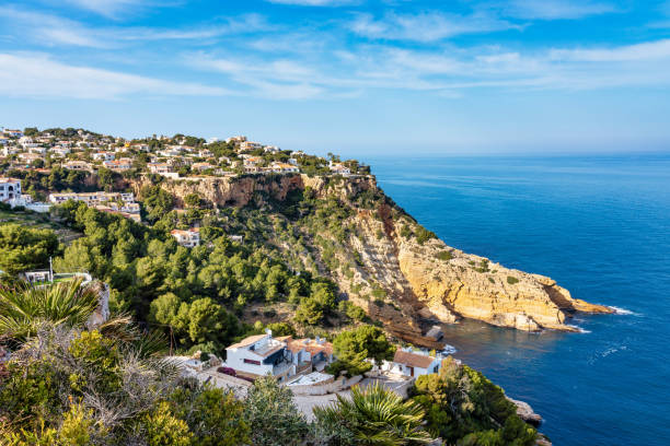 cap de la nau, nao kap in xabia javea bei alicante spanien - javea stock-fotos und bilder