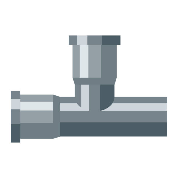 Illustration of pipe. Adversting icon or image for industry. Illustration of pipe. Adversting icon or image for industry and shops. pvc flange stock illustrations