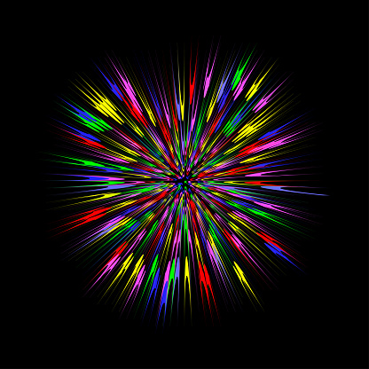 Colorburst Animation Colorful Burst Abstract Explosion Color Blast Graphic Effect Vector ...