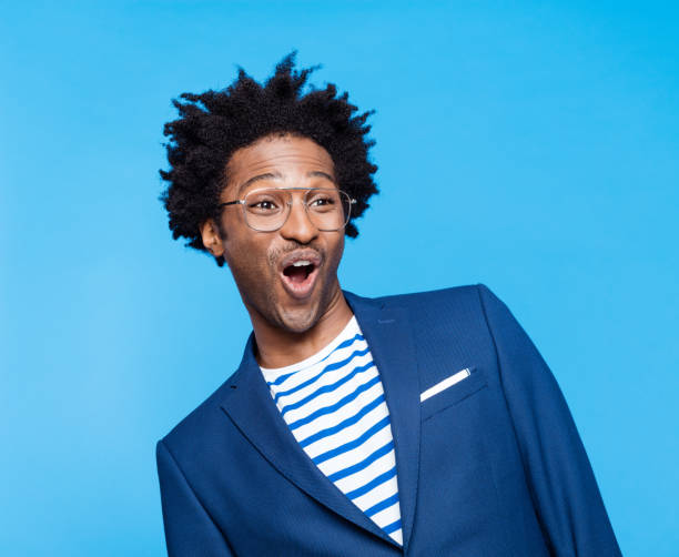 istock Portrait of surprised man 1308473268