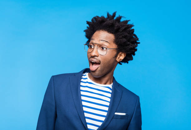 istock Portrait of surprised man 1308473502