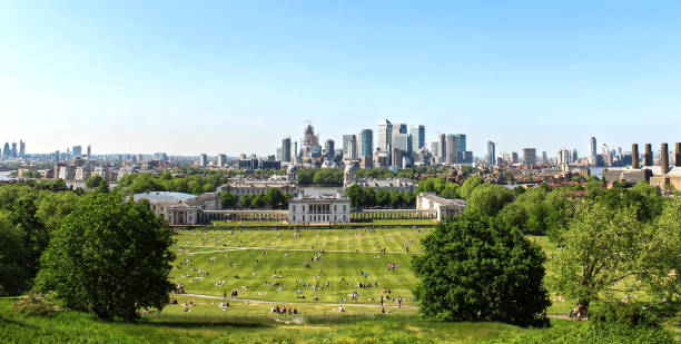 Greenwich park Greenwich park panorama - london greenwich london stock pictures, royalty-free photos & images