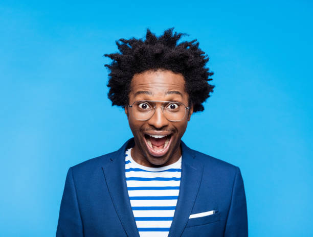istock Portrait of surprised man 1308474552