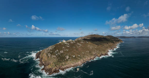 Touriñán Lighthouse between Muxia and Fisterra; Galicia, Spain