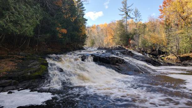 istock A Rocky Waterfall in the Fall Colors 1308476373