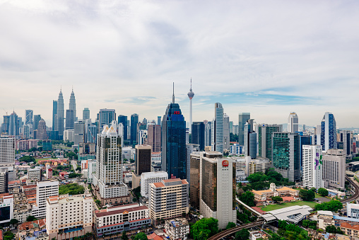 Modern Asian city of Kuala Lumpur