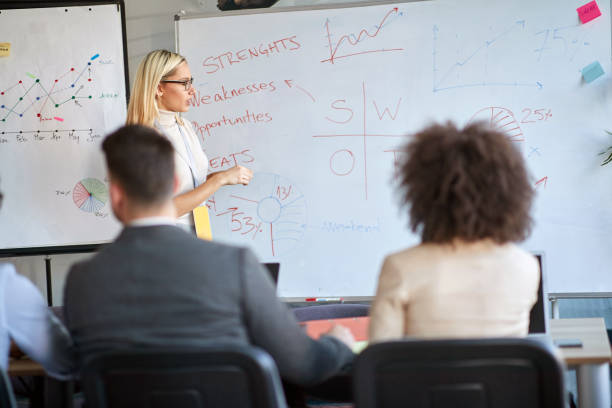istock business woman explaining analysis at the meeting  startup work. 1308489822