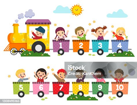 33,791 Kids Train Illustrations & Clip Art - iStock | Kids train set, Kids  train ride, Kids train window