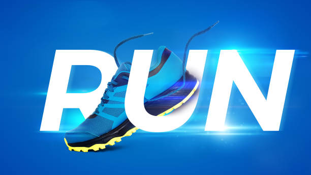 Close up of unrecognizable marathon runner having a race on the road.