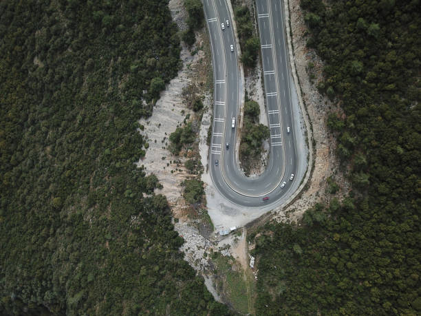 istock aerial above view mountain roads 1308497864