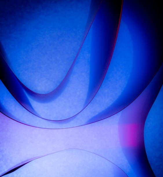 istock Close-up view of beautiful abstract light blue paper background 1308498254