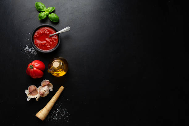 istock Italian food background with pasta 1308506654