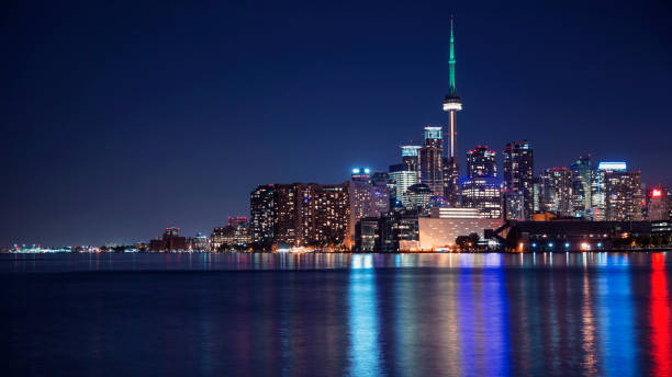istock Toronto's colourful and vibrant night skyline 1308509806