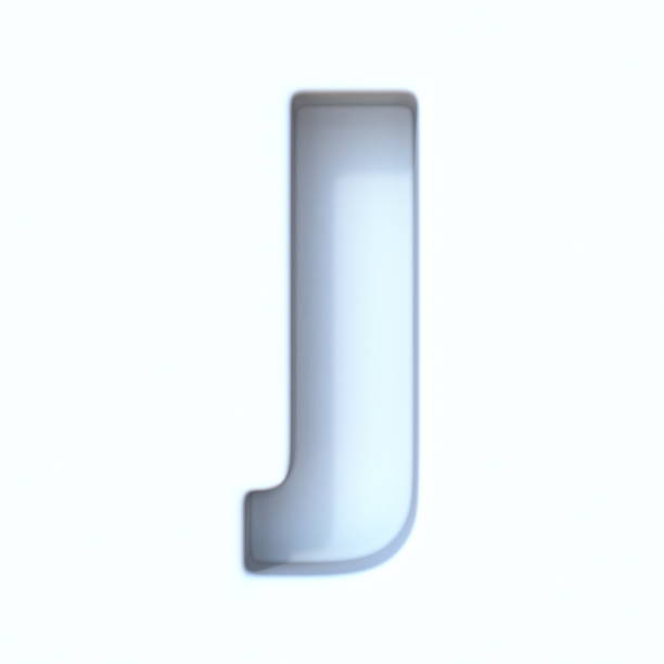 istock White hole shadow font Letter J 3D 1308510750