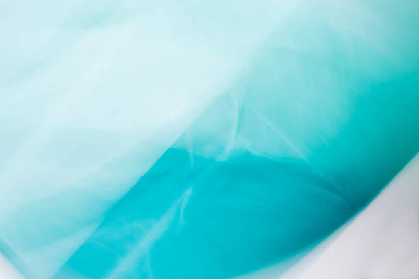 istock Contemporary abstract in white turquoise blue teal shades 1308512130