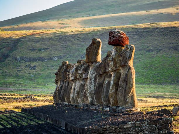 istock Muai statues at Ahu Tongariky 1308512139