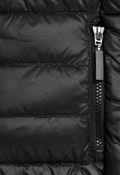 istock Close-up of down jacket black color 1308546595