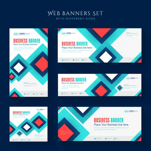 Vector illustration of Business banner for web and social media template