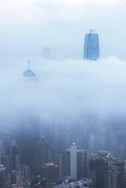 istock City in fog 1308548482