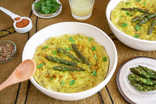 istock Close-up of an asparagus flan 1308550411