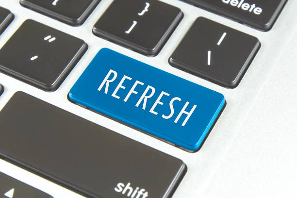 Refresh word on Computer Keyboard Keys Refresh word on Computer Keyboard Keys refresh button on keyboard stock pictures, royalty-free photos & images