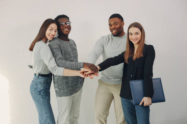 istock Young international people working together and use the laptop 1308556517