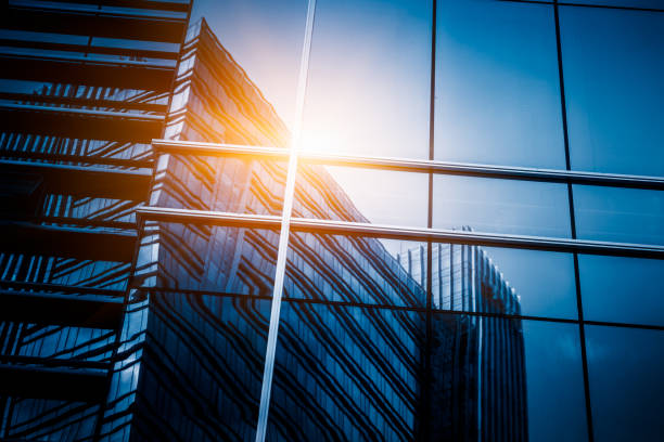 istock Detail glass building background 1308556751