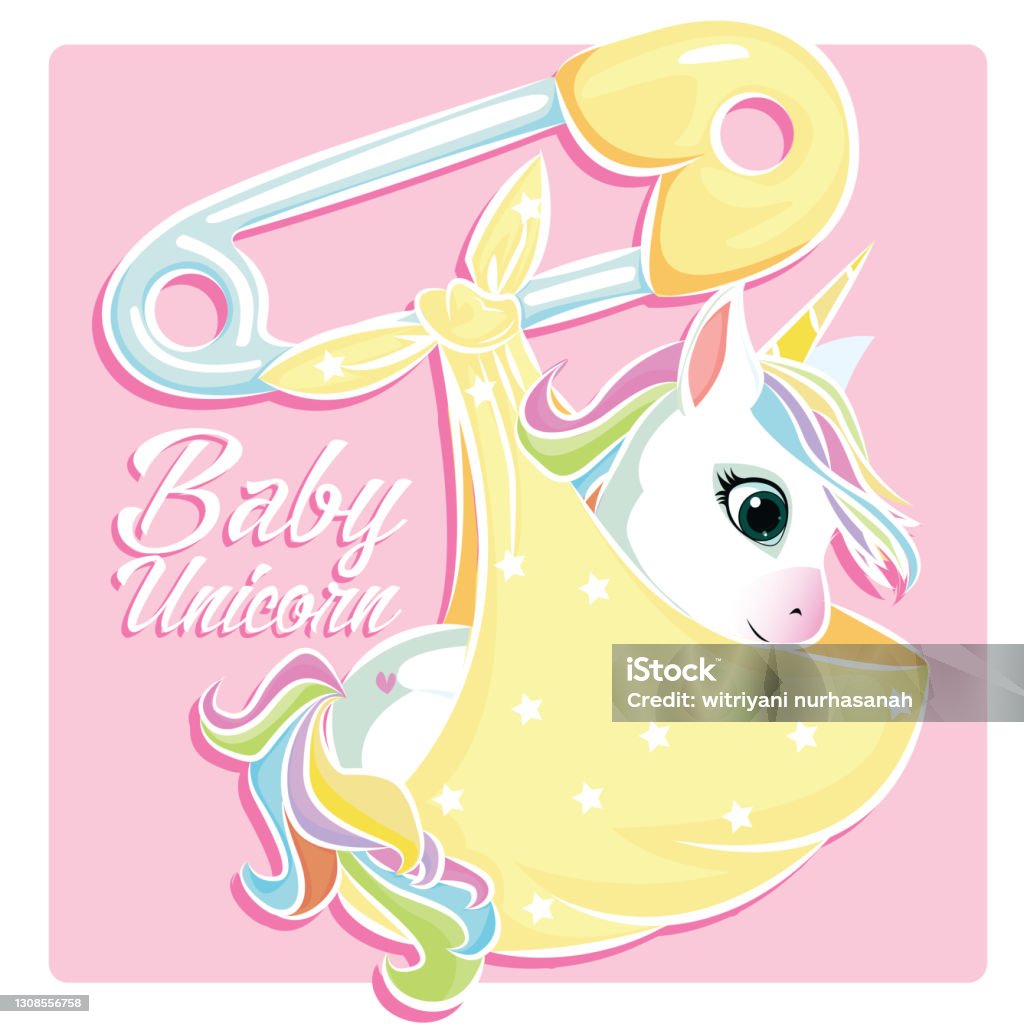 Ilustración de Unicornio Bebé Con Alfiler Baby Shower Para Niña Tonos  Pastel Rosados Tarjeta De Fiesta Con Unicornio y más Vectores Libres de  Derechos de Arco iris - iStock