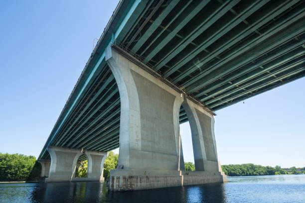 istock Charter Oak Bridge over the Connecticut River in Hartford in June. 1308557607
