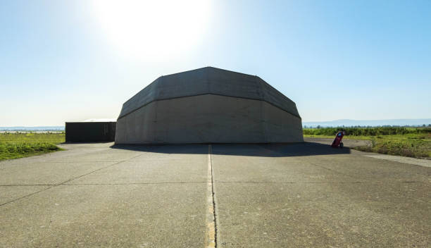 istock Aircraft Dome Shaped Hangar 1308568445